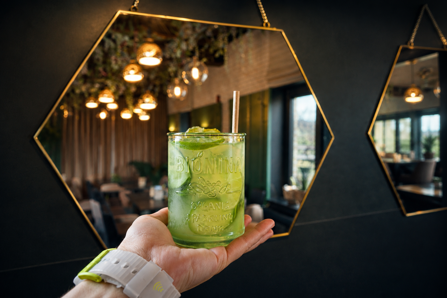Boisson fraîche bio servie au Hype Coffee Club